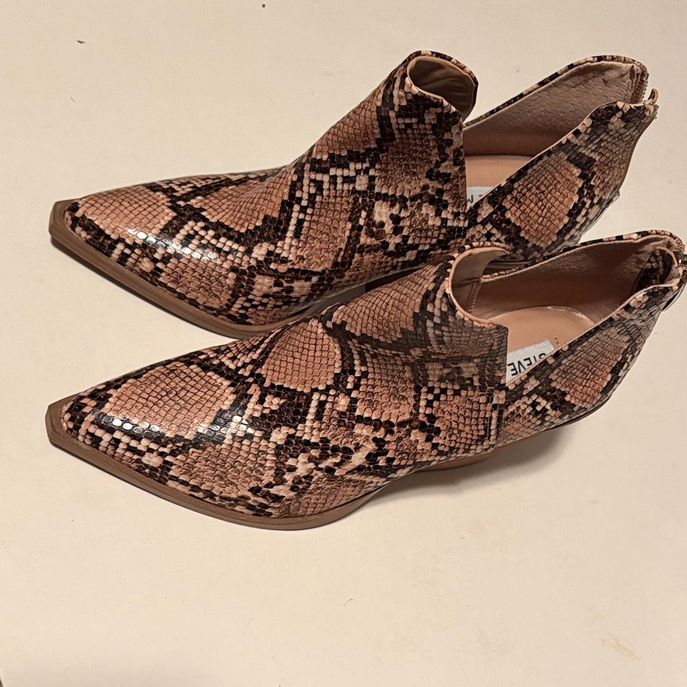 Steve Madden Snakeskin Ankle Boots